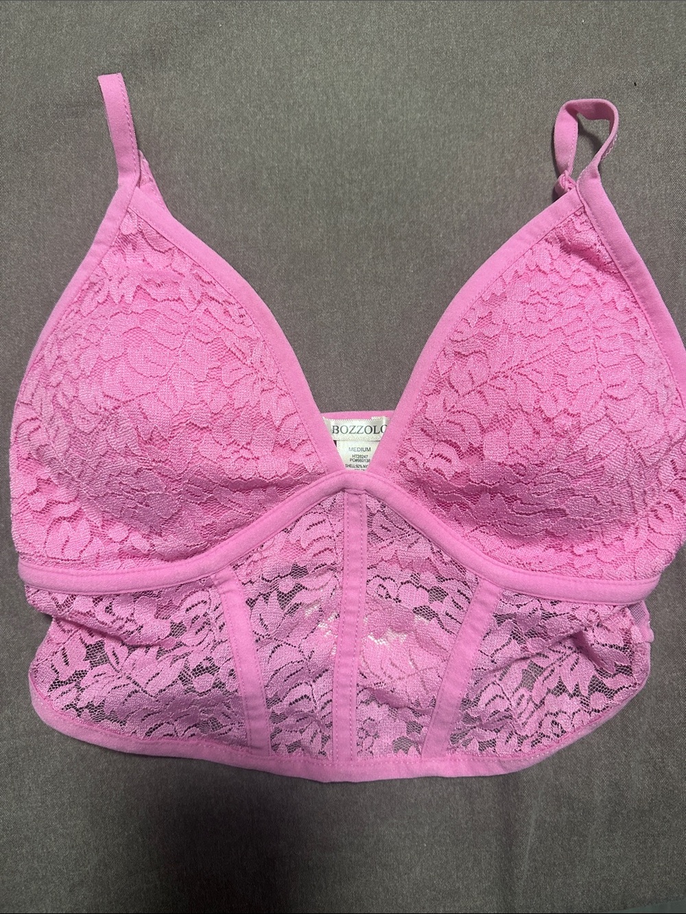 Bozzolo Rose Lace Longline Bralette